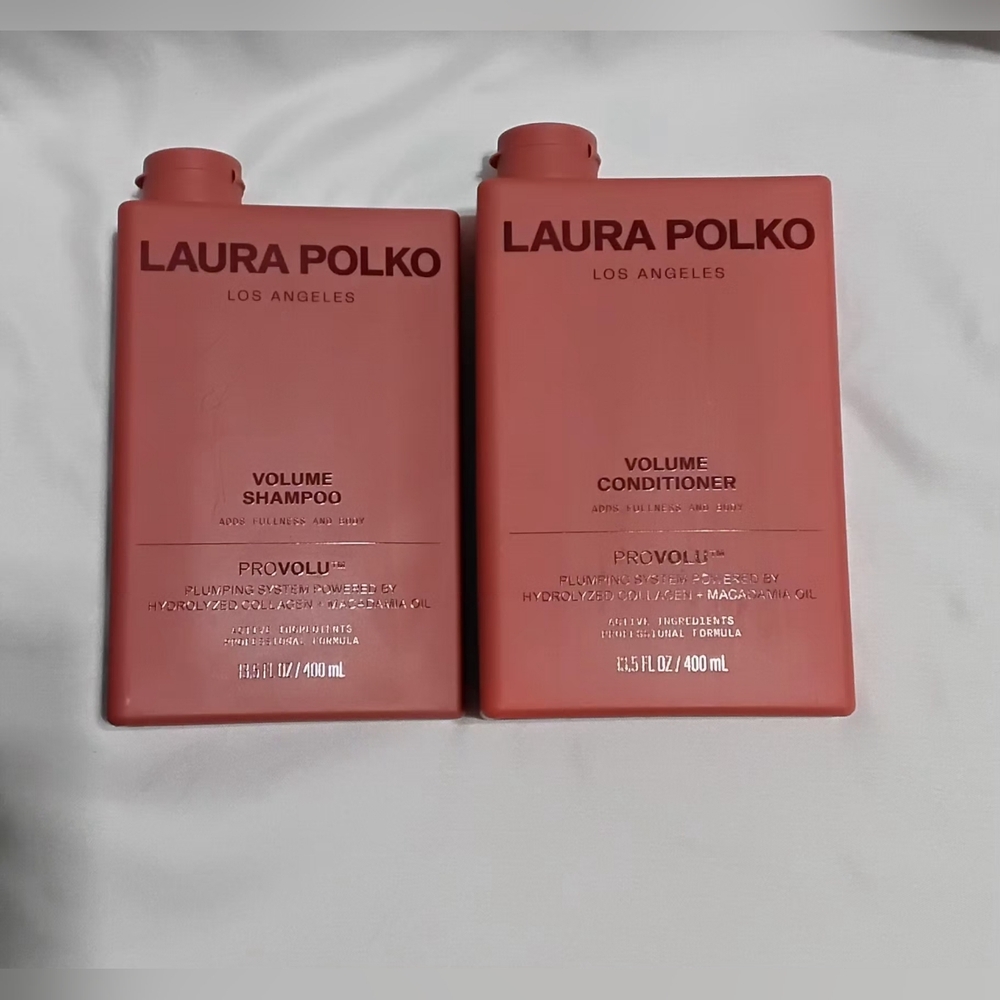 Laura Polko Los Angeles Volume Shampoo & Conditioner 13.5 FLoz Set Of 2 New